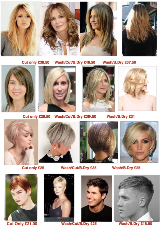 CUT.UK Hair Cut Price List